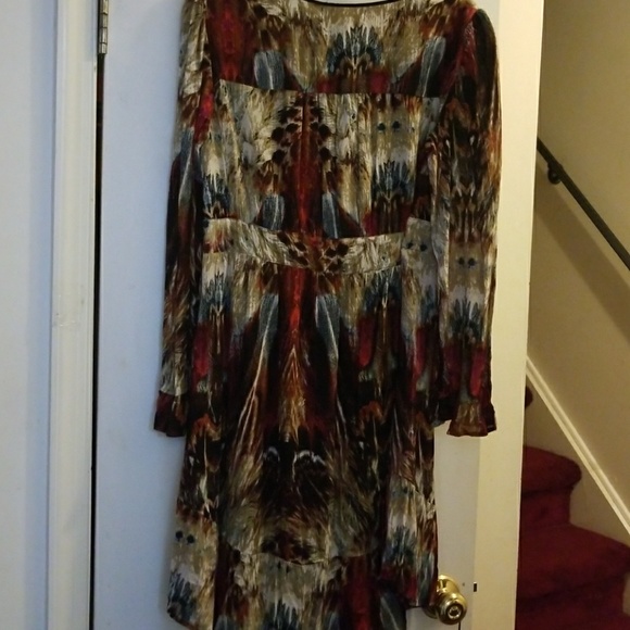Context multi color long sleeve dress - Picture 2 of 4